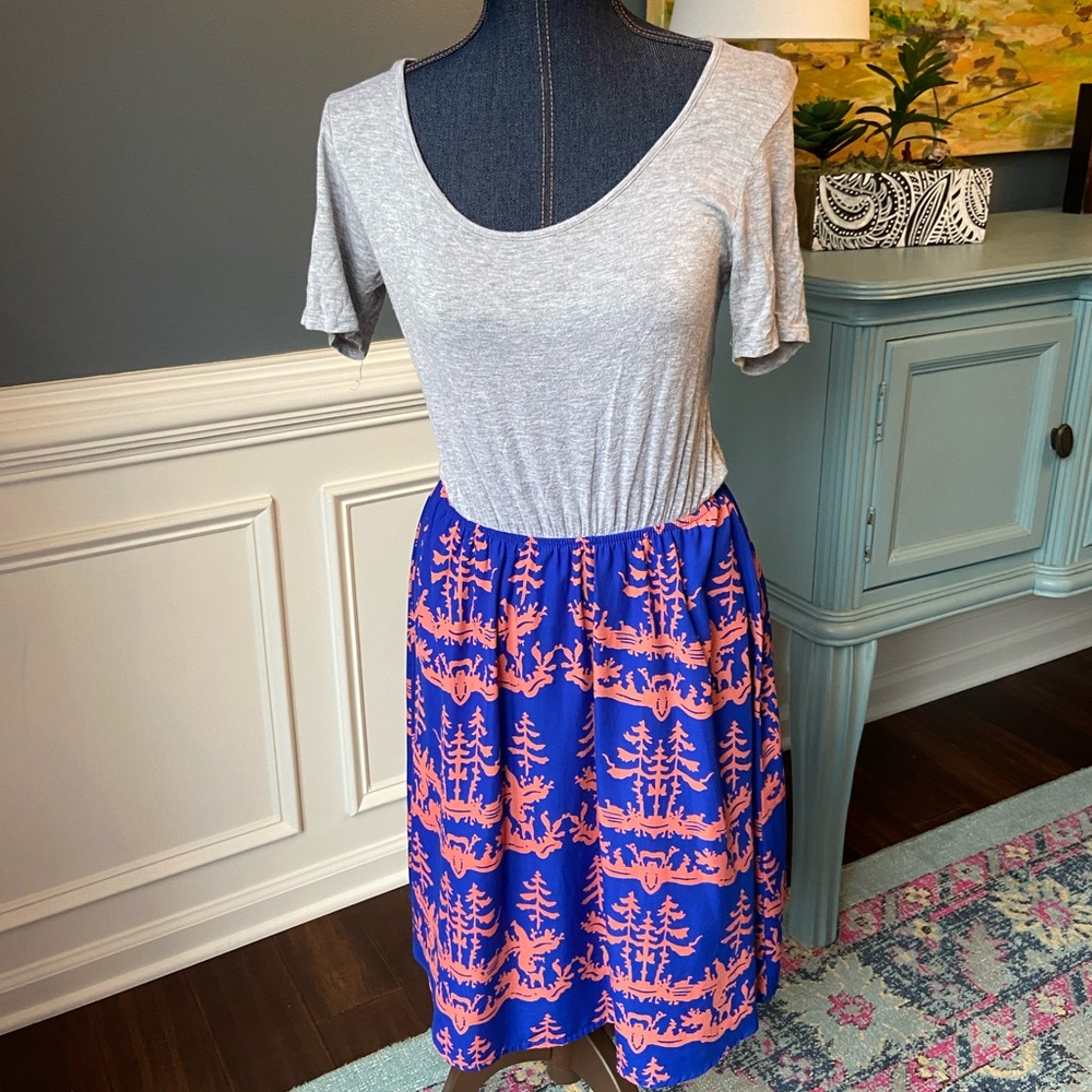Jersey & Polyester Mix Wear Anywhere Dress Sz M